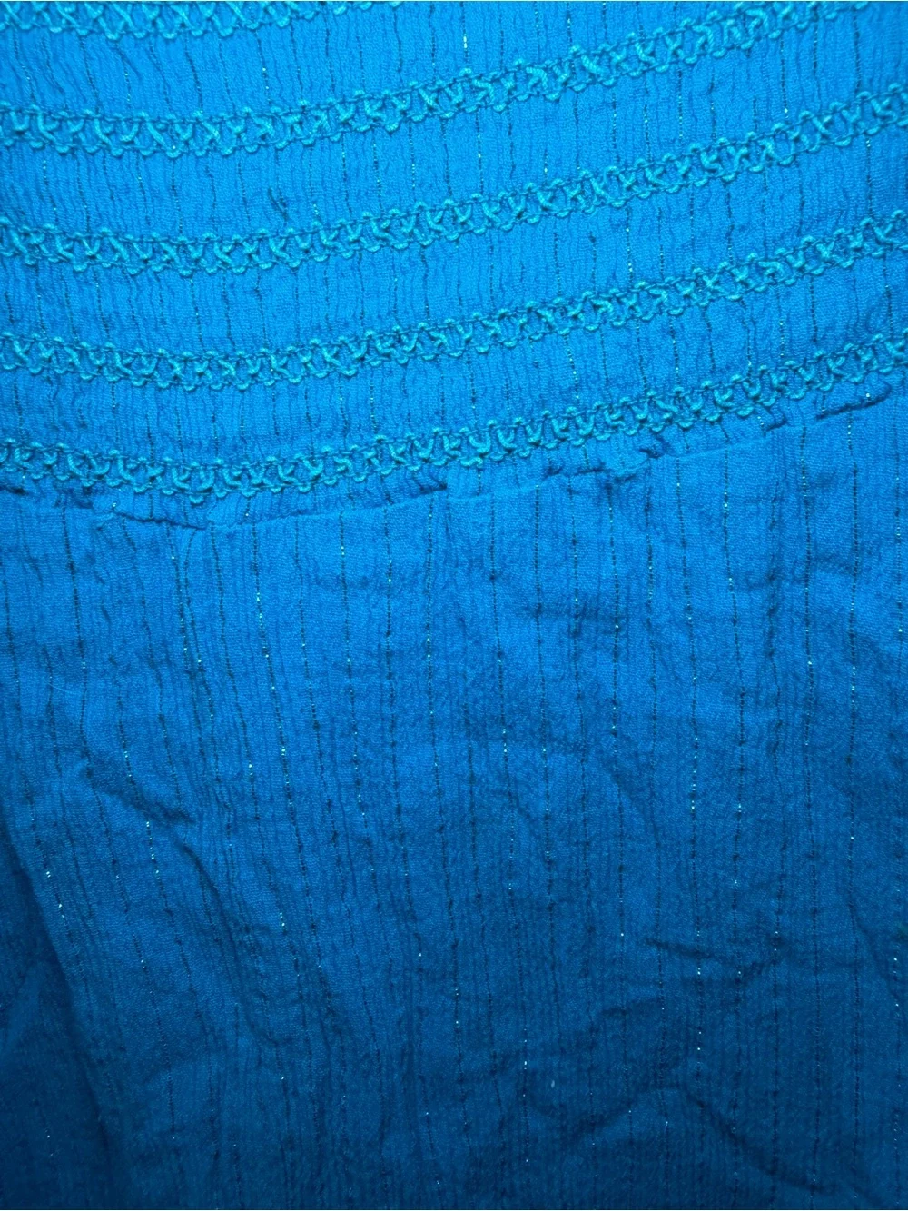 Strapless Turquoise Swim Coverup Dress